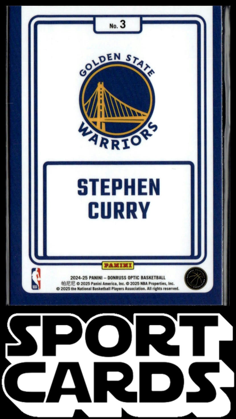2024-25 Donruss Optic #3 Stephen Curry Winner Stays SportCards.com
