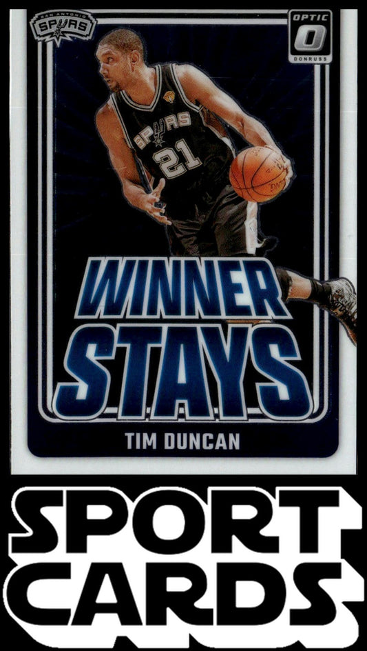 2024-25 Donruss Optic #12 Tim Duncan Winner Stays SportCards.com