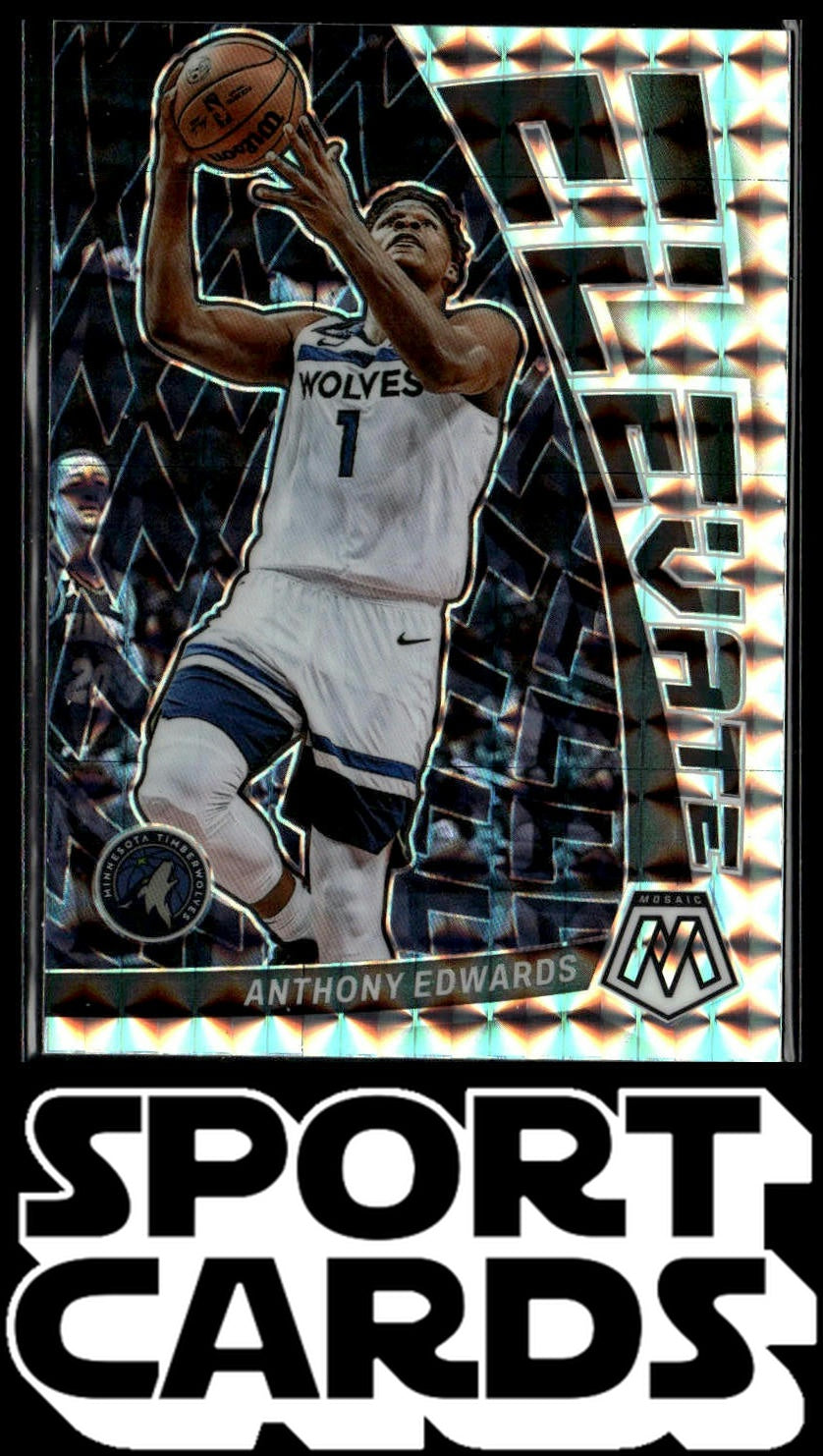 2022-23 Panini Mosaic #5 Anthony Edwards Elevate SportCards.com