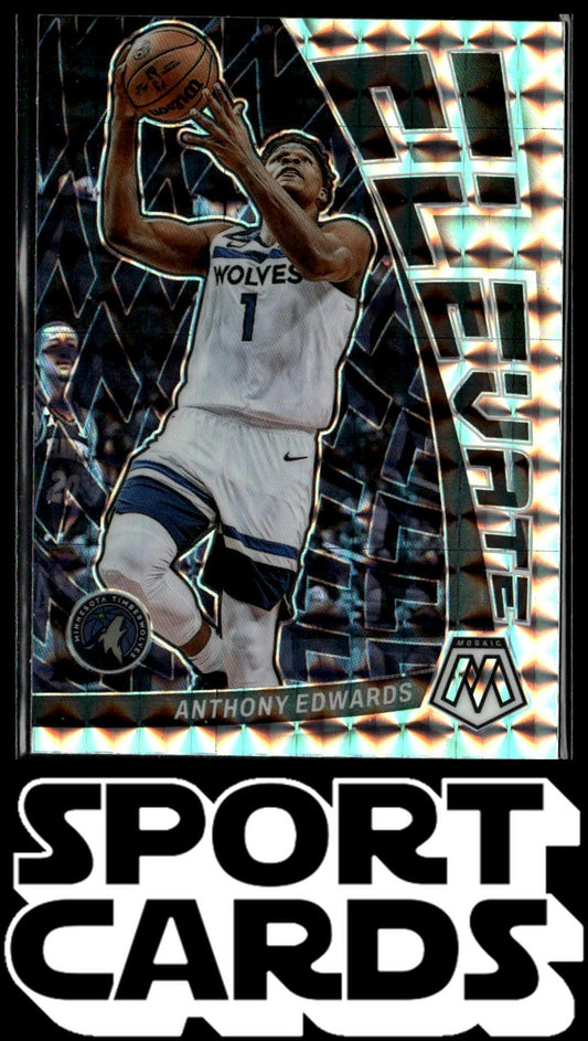 2022-23 Panini Mosaic #5 Anthony Edwards Elevate SportCards.com