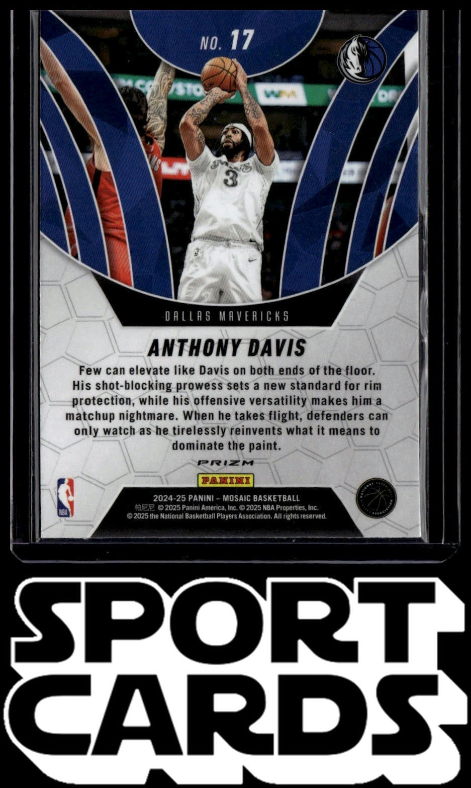 2024-25 Panini Mosaic #17 Anthony Davis Elevate SportCards.com