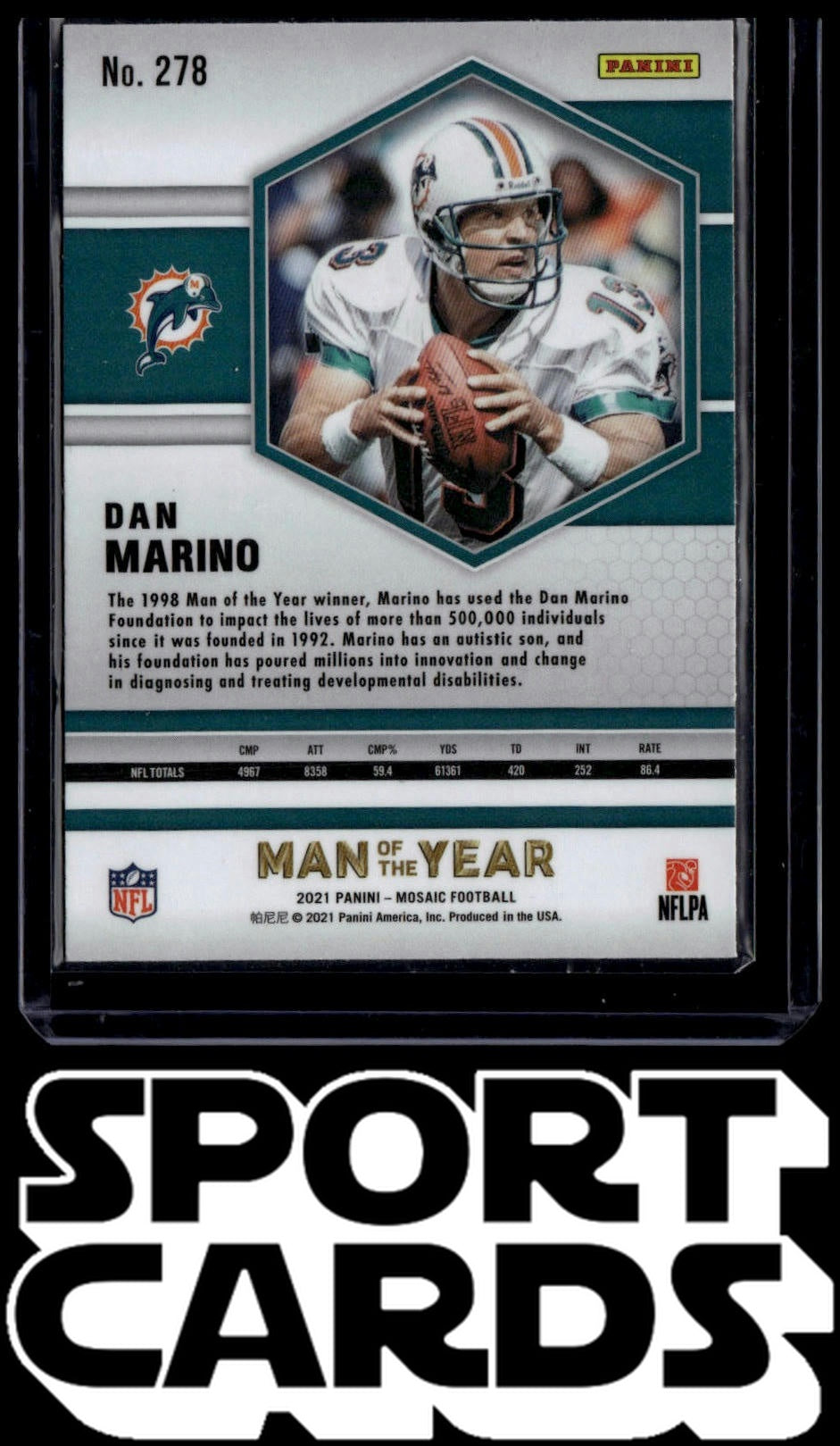2021 Panini Mosaic #278 Dan Marino SportCards.com