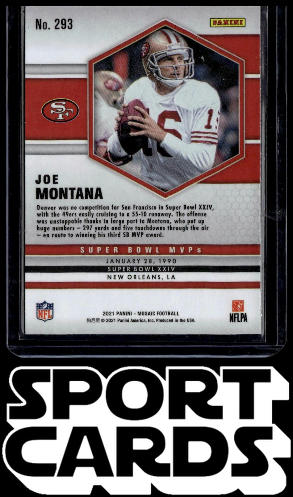 2021 Panini Mosaic #293 Joe Montana SportCards.com
