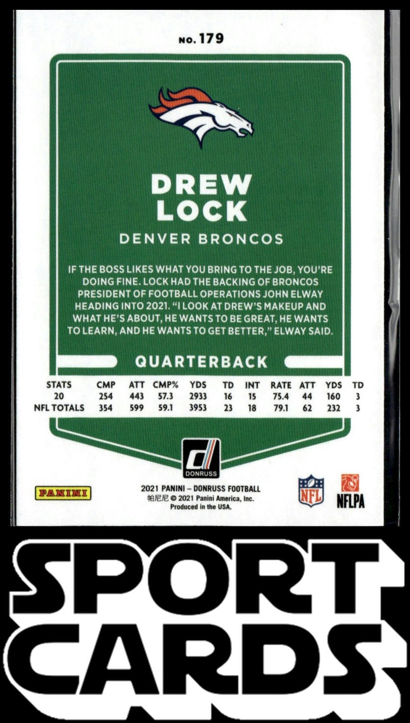 2021 Donruss #179 Drew Lock SportCards.com