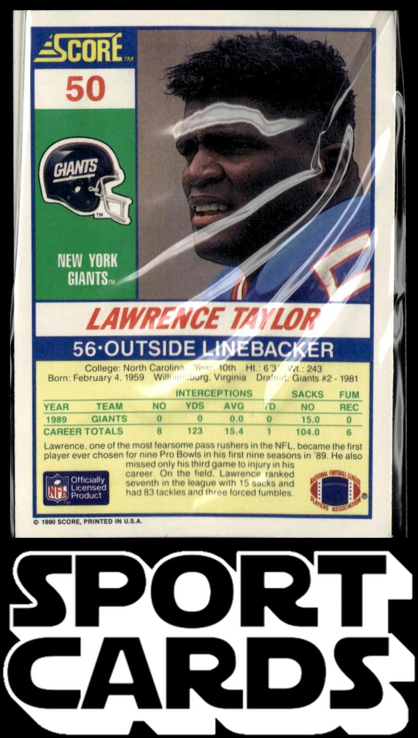 1990 Score #50 Lawrence Taylor SportCards.com