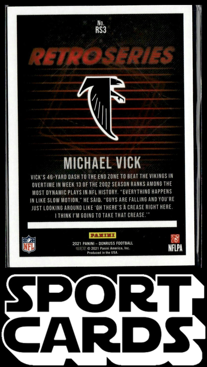 2021 Donruss #RS3 Michael Vick Retro Series SportCards.com