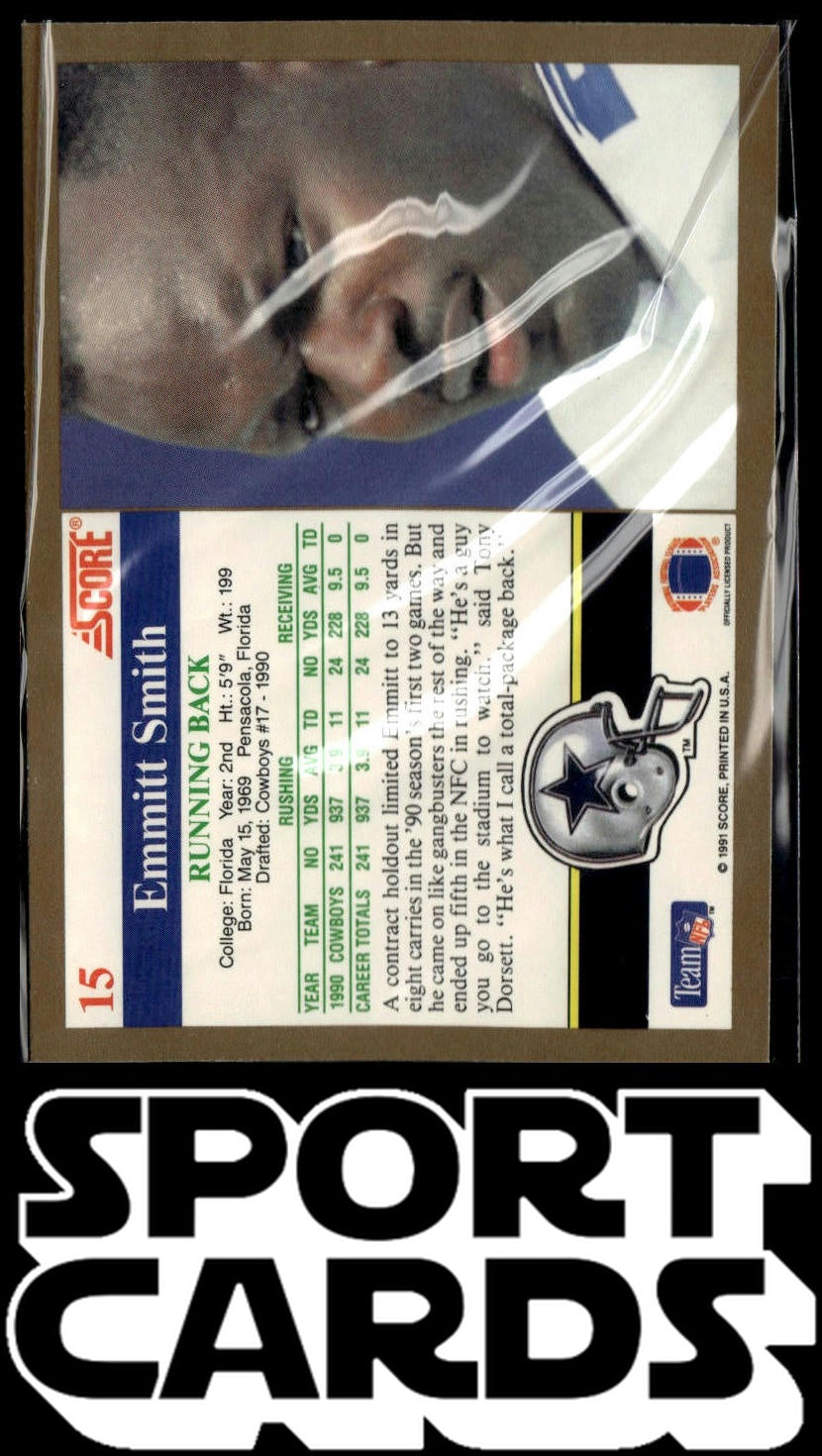 1991 Score #15 Emmitt Smith SportCards.com