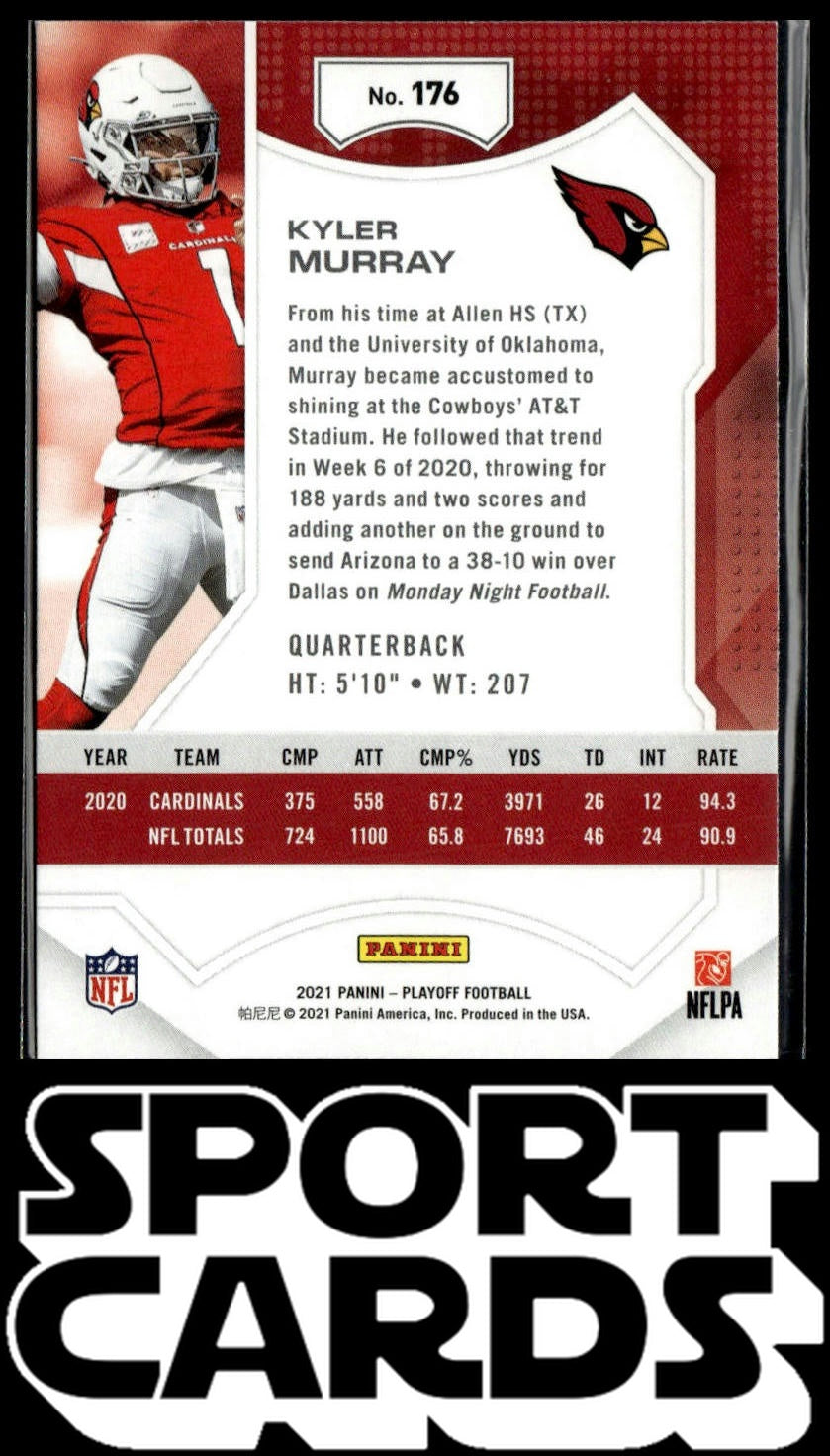 2021 Panini Playoff #176 Kyler Murray SportCards.com