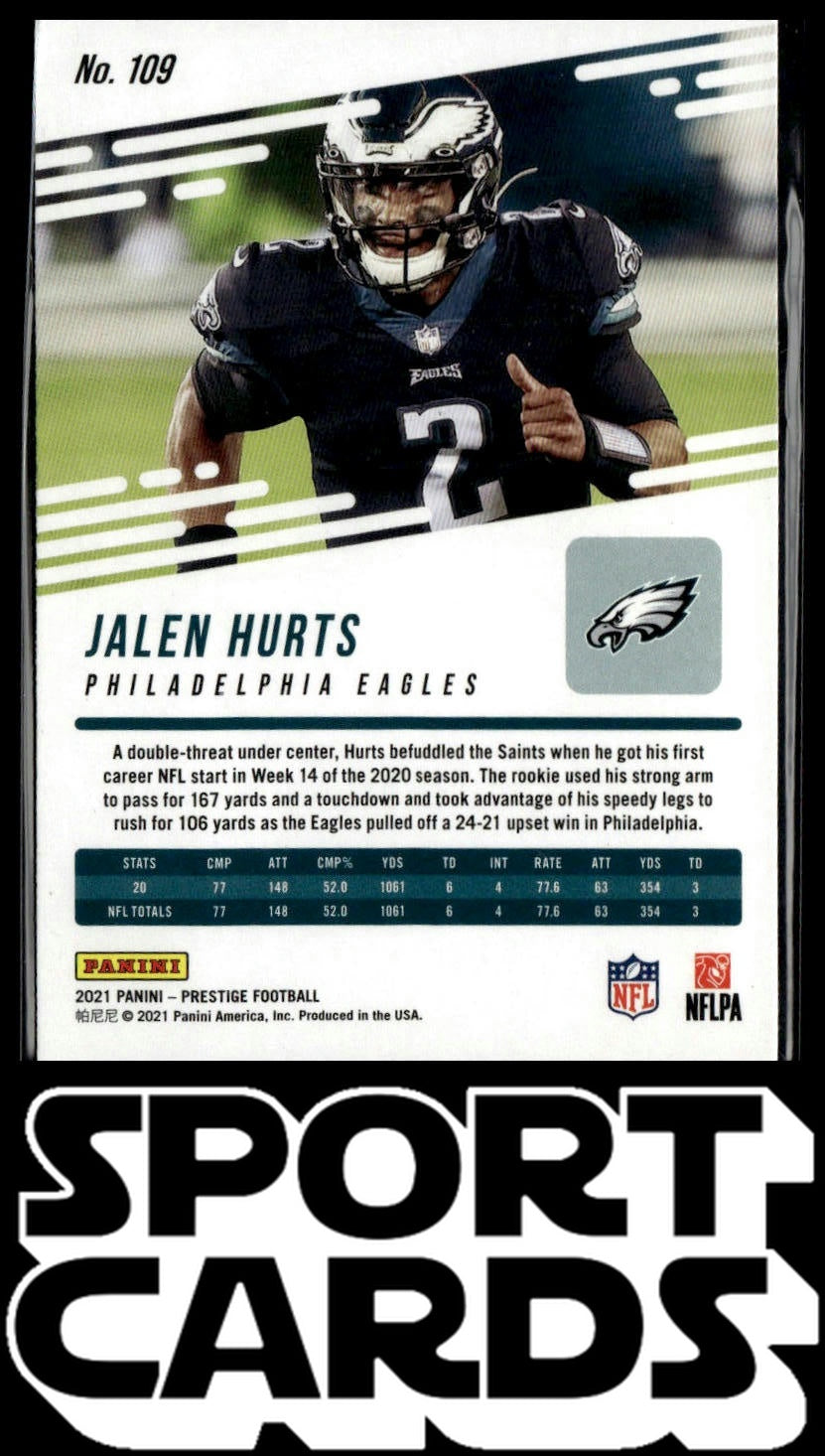 2021 Panini Prestige #109 Jalen Hurts SportCards.com