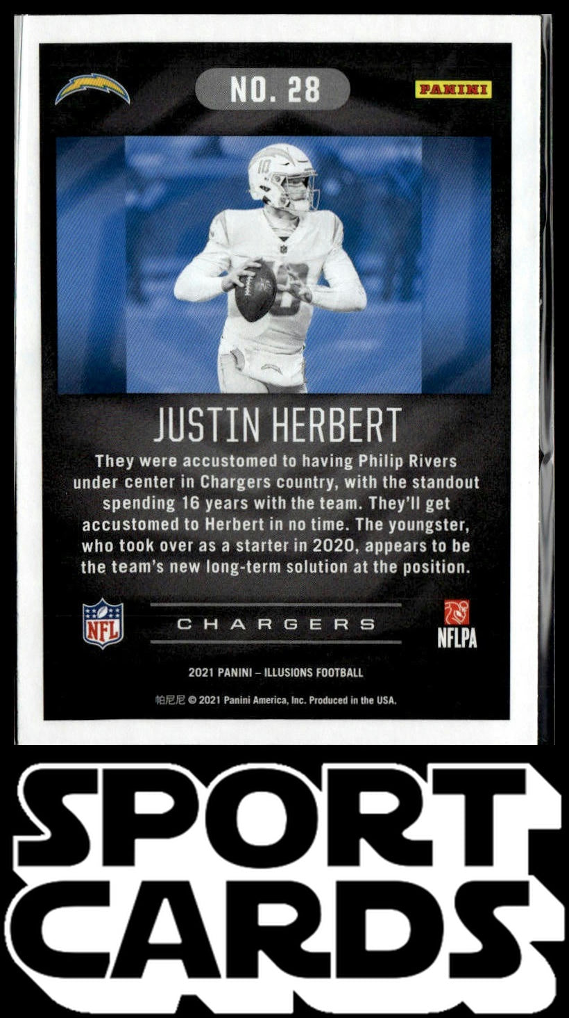 2021 Panini Illusions #28 Justin Herbert Retail SportCards.com