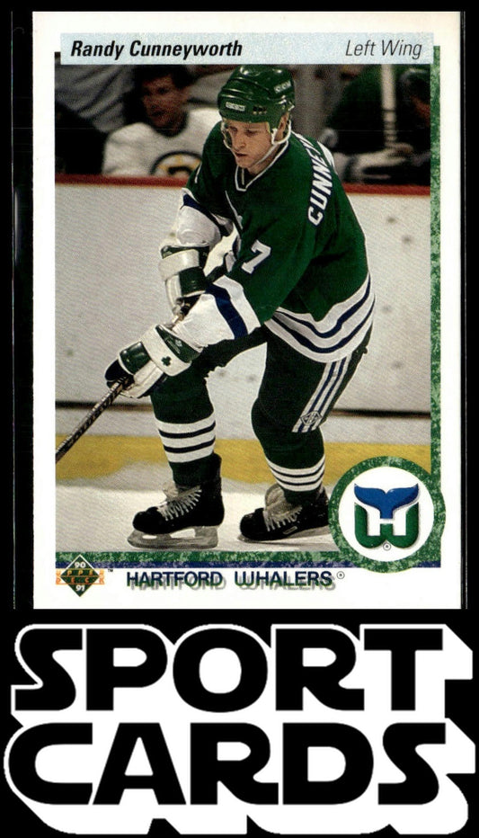 1990-91 Upper Deck #268d Randy Cunneyworth SportCards.com