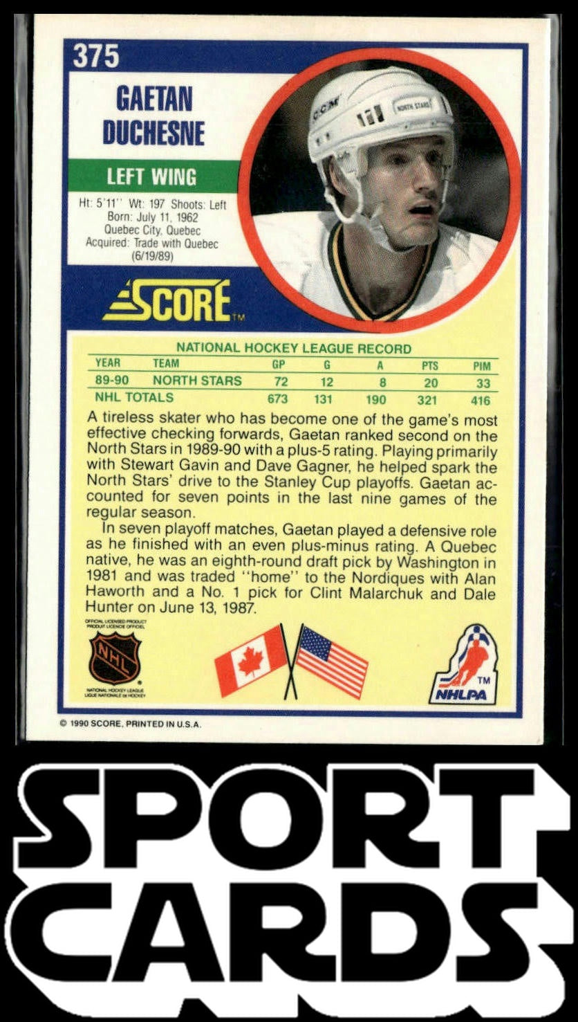 1990-91 Score American #388 Jeff Hackett SportCards.com
