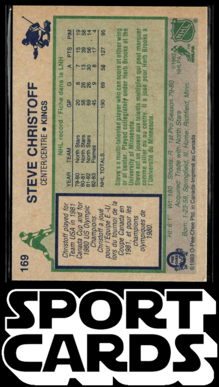 1983-84 O-Pee-Chee #169 Steve Christoff SportCards.com