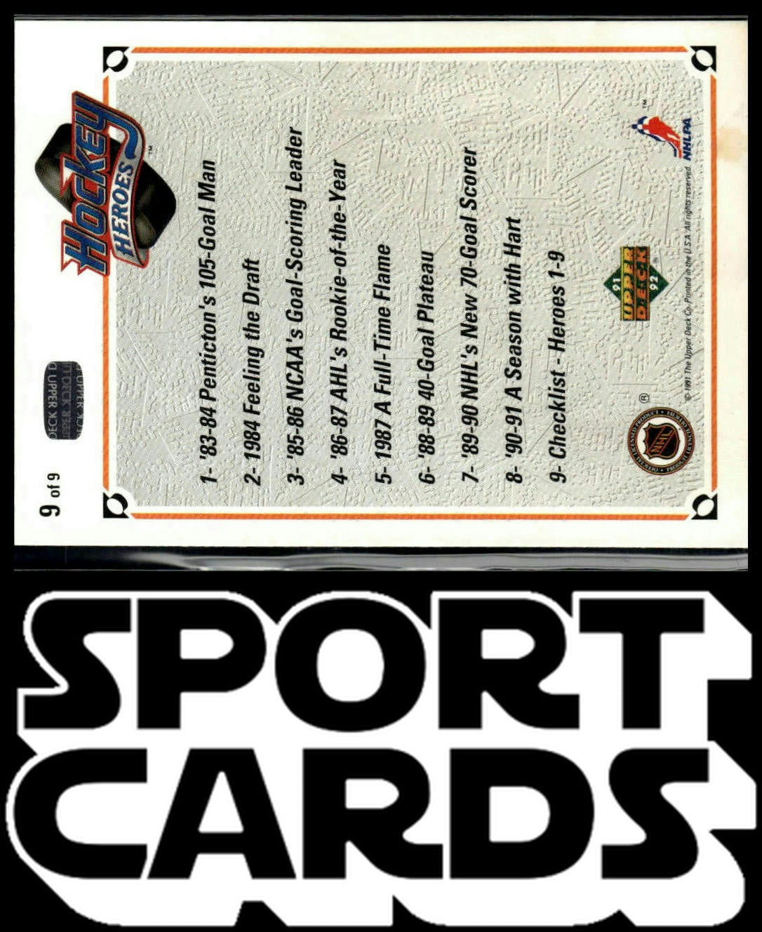 1991-92 Upper Deck #9 Brett Hull Hockey Heroes: Brett Hull SportCards.com