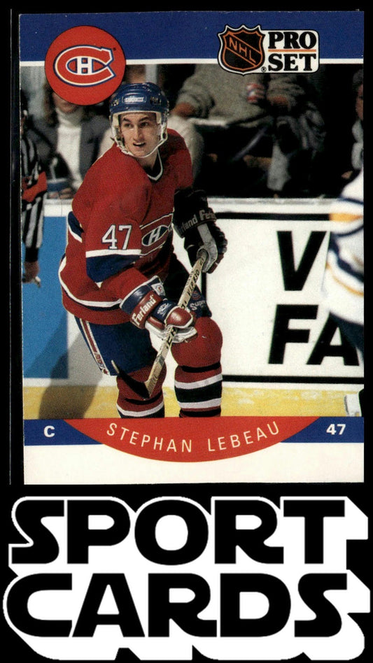 1990-91 Pro Set #152 Stephan Lebeau SportCards.com