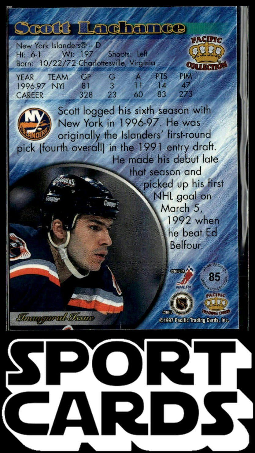 1997-98 Pacific Crown Collection #85 Scott Lachance SportCards.com