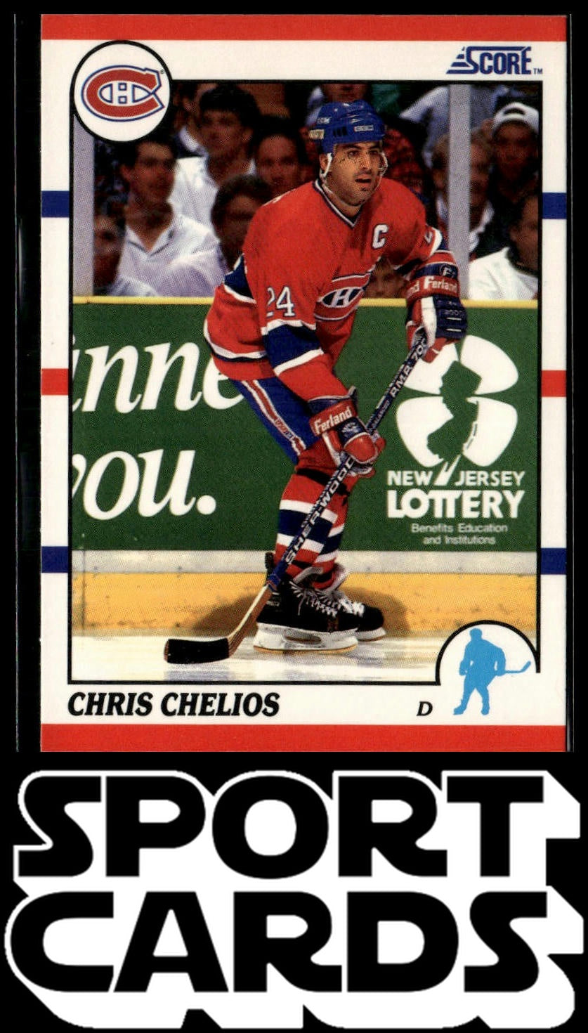 1990-91 Score American #15 Chris Chelios SportCards.com