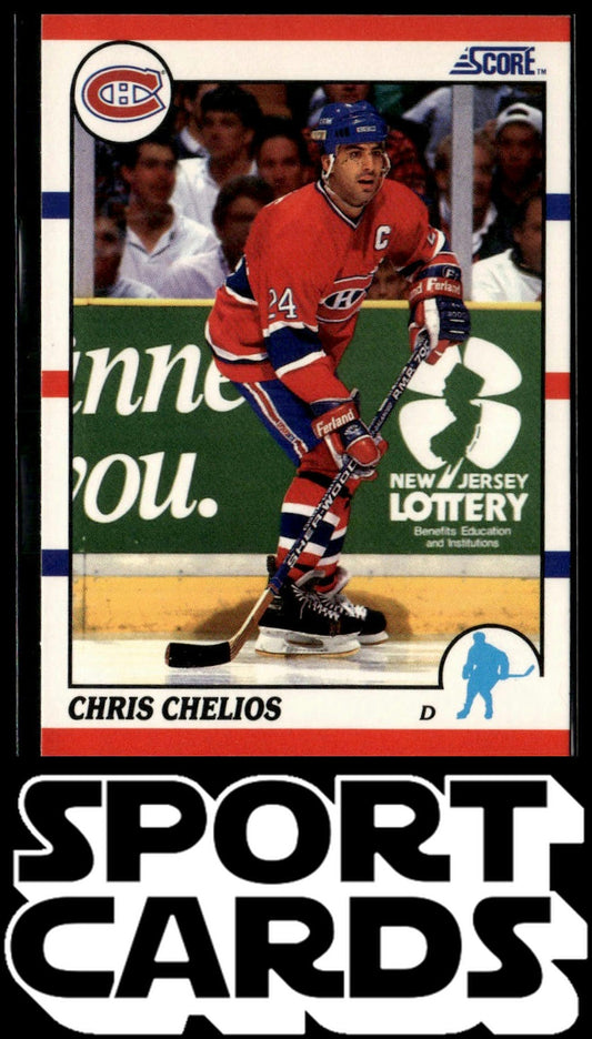1990-91 Score American #15 Chris Chelios SportCards.com