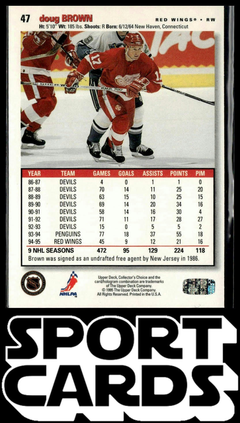 1995-96 Collector's Choice #47 Doug Brown Player's Club SportCards.com