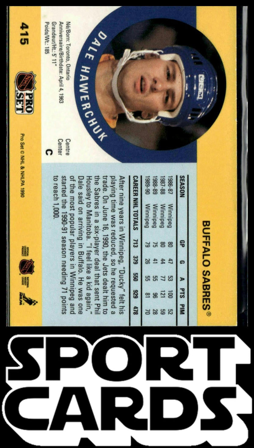 1990-91 Pro Set #415 Dale Hawerchuk SportCards.com