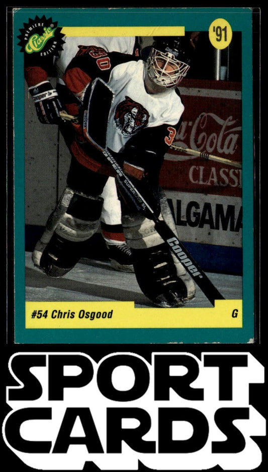 1991 Classic Draft Picks #43 Chris Osgood SportCards.com