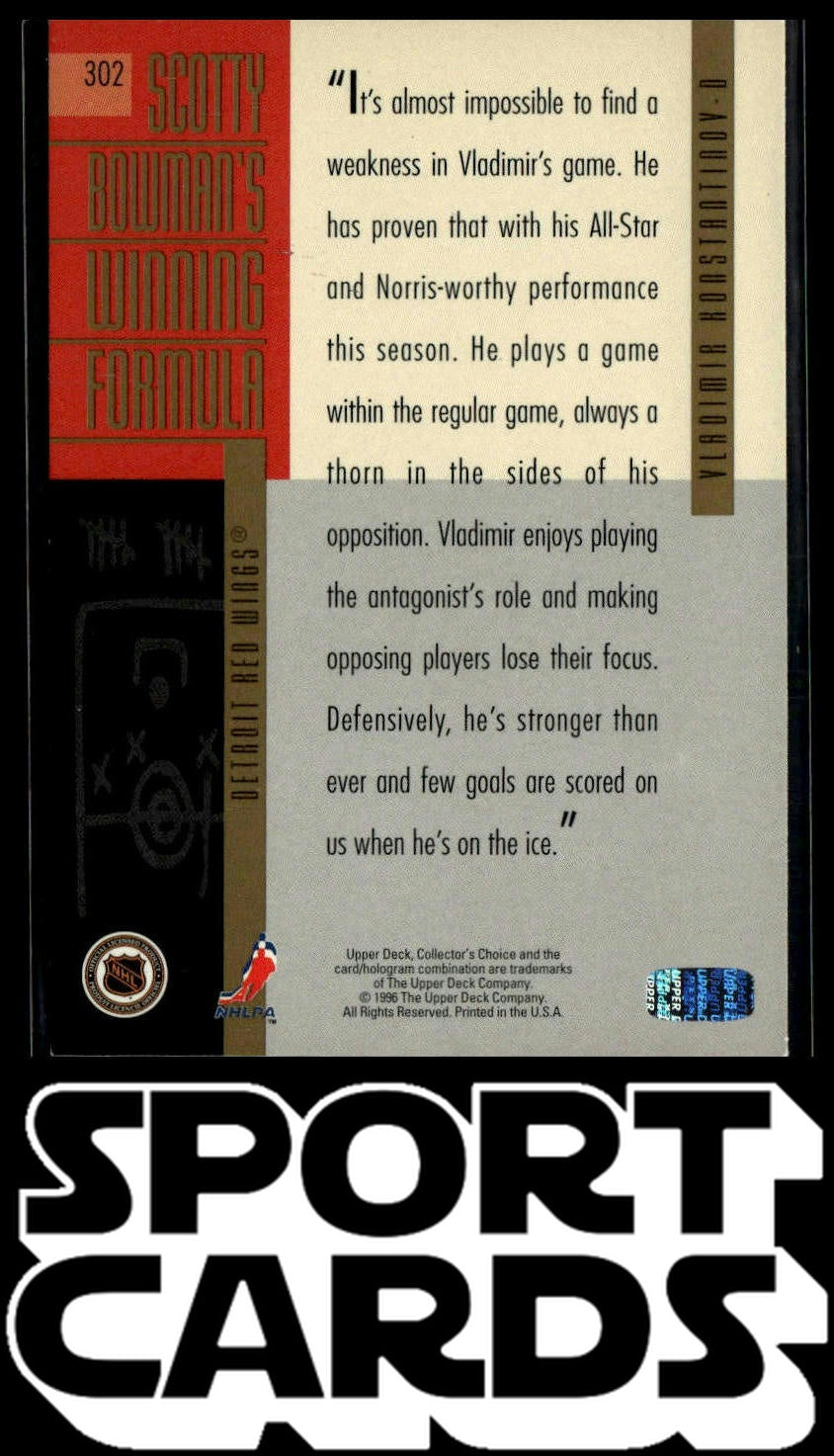 1996-97 Collector's Choice #302 Vladimir Konstantinov SportCards.com