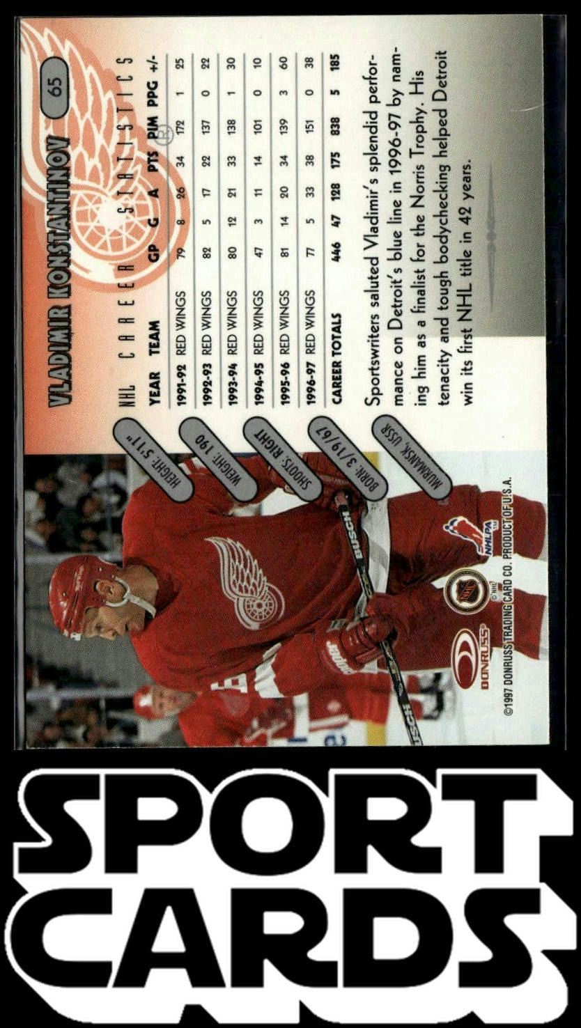 1997-98 Donruss #65 Vladimir Konstantinov SportCards.com