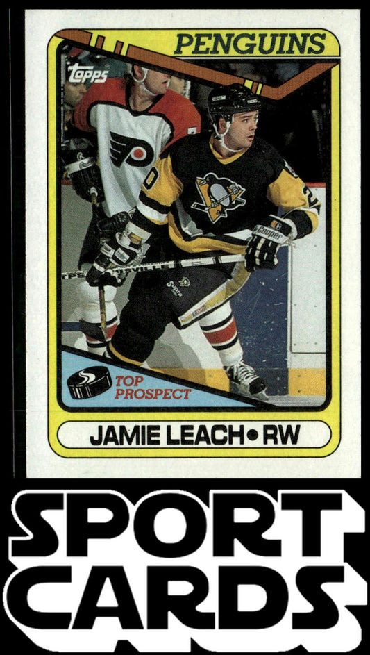 1990-91 Topps #377a Jamie Leach SportCards.com