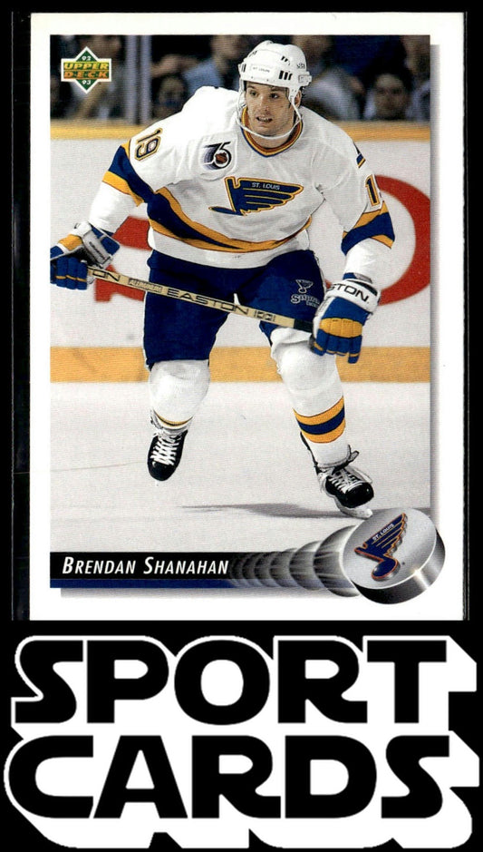 1992-93 Upper Deck #122 Brendan Shanahan Upper Deck Text and Logo