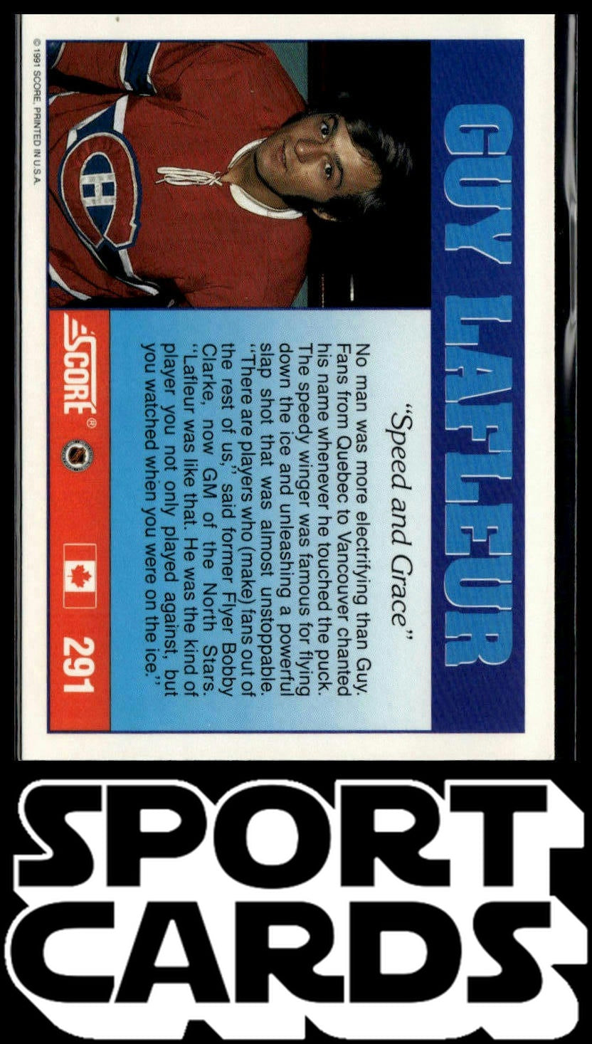 1991-92 Score Canadian English #291 Guy Lafleur SportCards.com