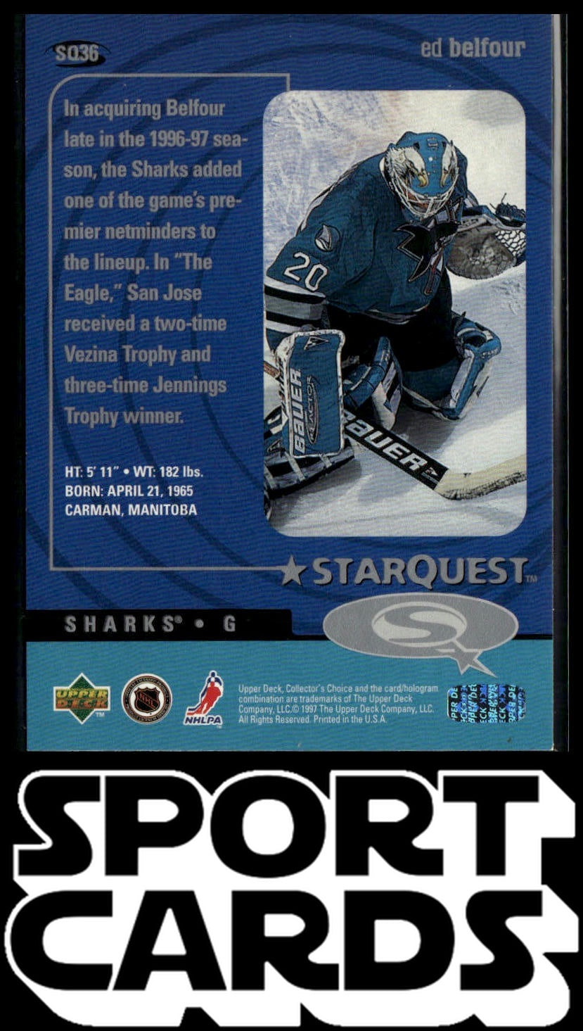 1997-98 Collector's Choice #SQ36 Ed Belfour StarQuest SportCards.com