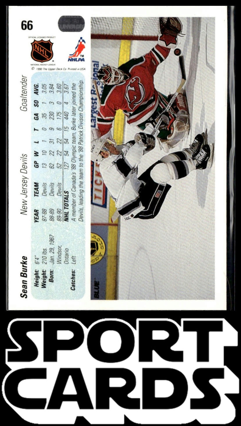 1990-91 Upper Deck #66 Sean Burke SportCards.com