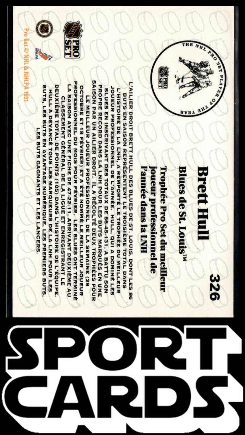 1991-92 Pro Set #326 Brett Hull SportCards.com