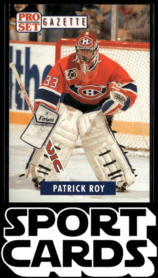 1991-92 Pro Set #2 Patrick Roy Gazette Magazine Promos SportCards.com