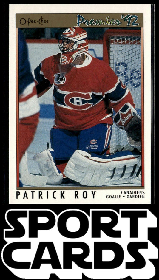1991-92 O-Pee-Chee Premier #14 Patrick Roy SportCards.com