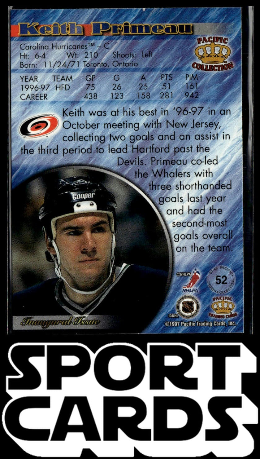 1997-98 Pacific Crown Collection #52 Keith Primeau SportCards.com