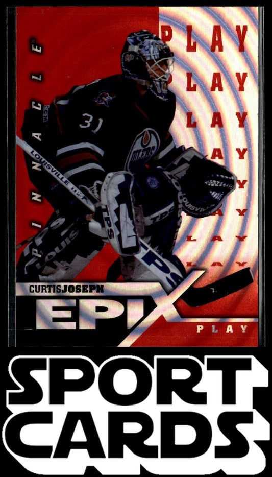 1997-98 Pinnacle #E17 Curtis Joseph Epix Orange SportCards.com
