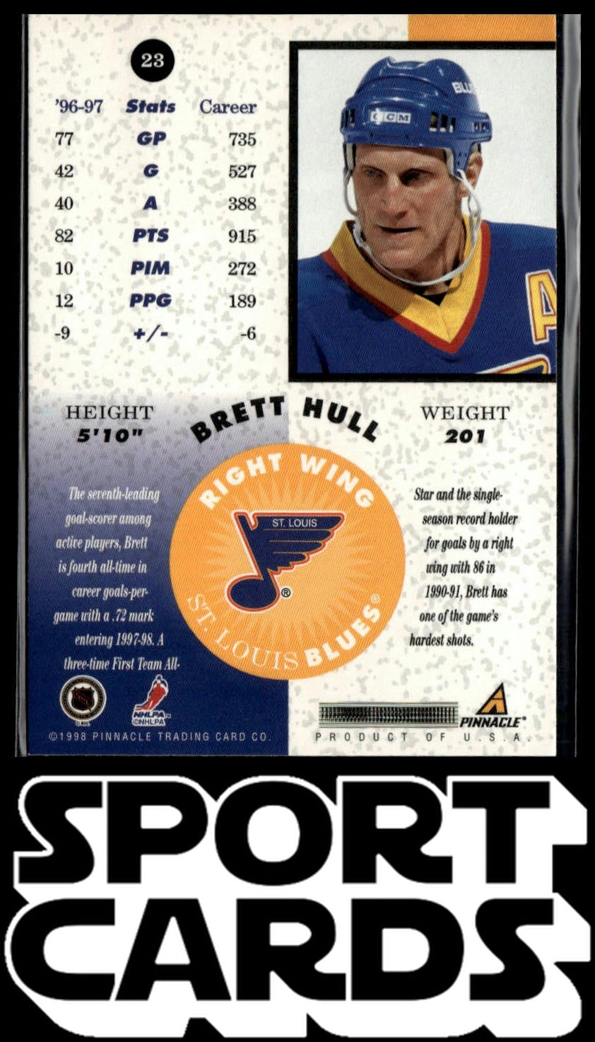 1997-98 Pinnacle Mint Collection #23 Brett Hull Bronze SportCards.com
