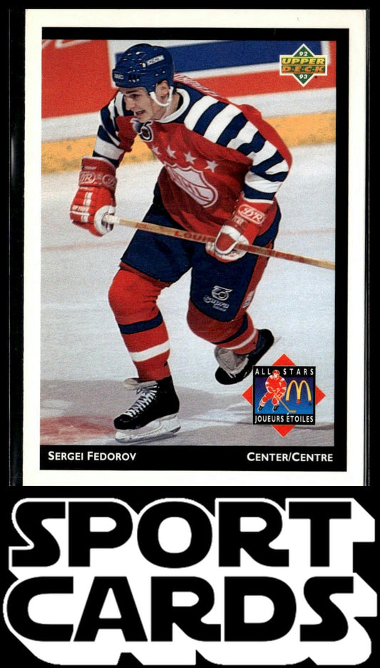 1992-93 Upper Deck McDonald's All-Stars #McD-06 Sergei Fedorov SportCards.com