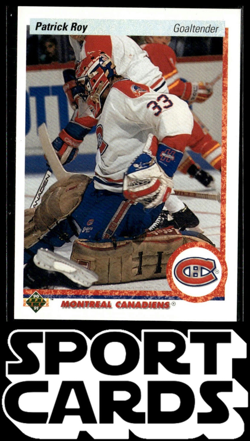 1990-91 Upper Deck #153b Patrick Roy SportCards.com