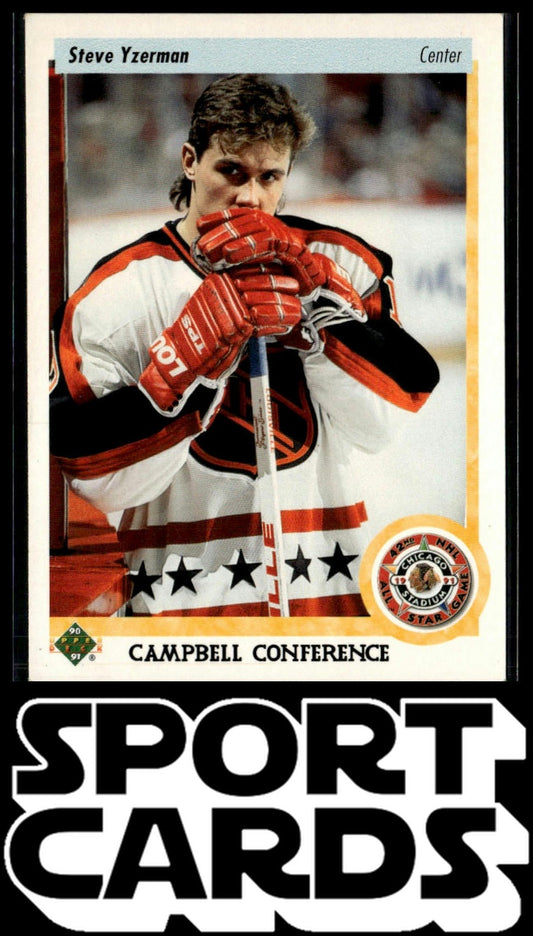 1990-91 Upper Deck #477b Steve Yzerman SportCards.com