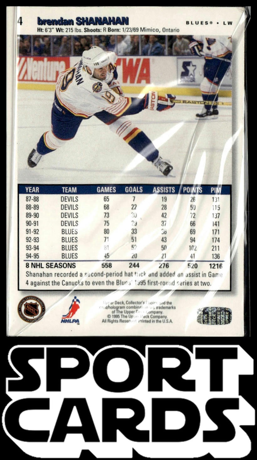 1995-96 Collector's Choice #4 Brendan Shanahan Player's Club SportCards.com