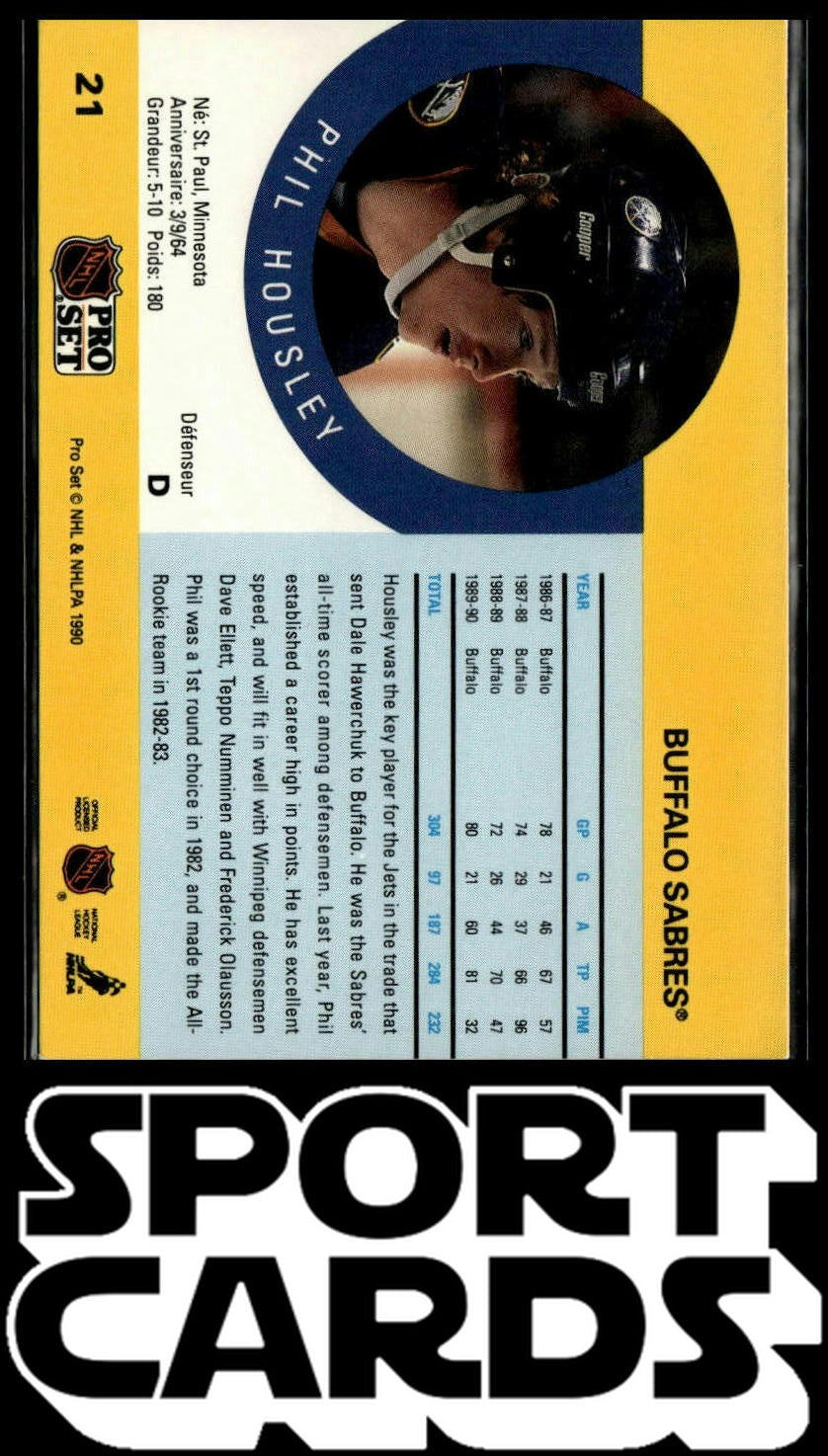 1990-91 Pro Set #21 Phil Housley SportCards.com