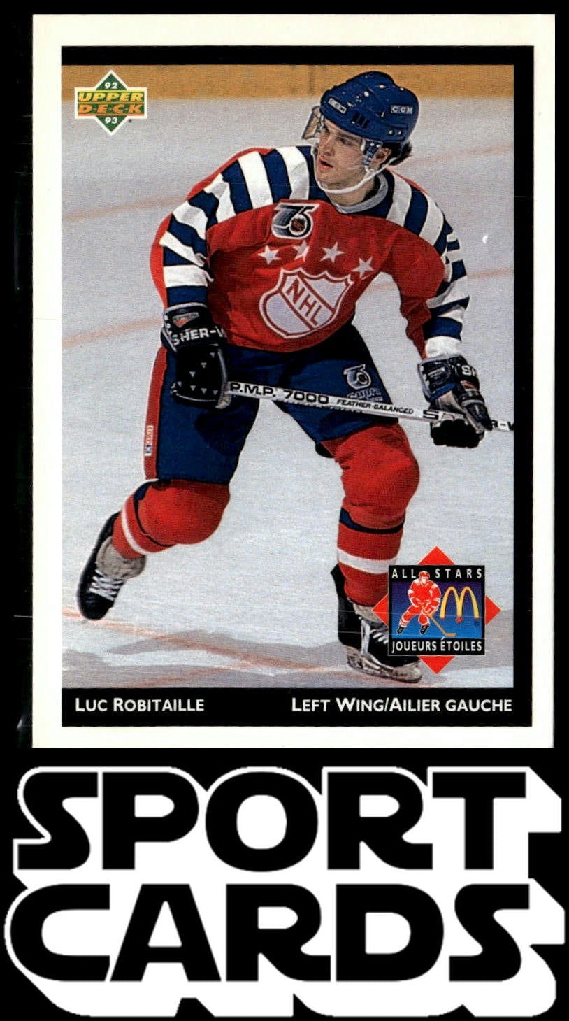 1992-93 Upper Deck McDonald's All-Stars #McD-12 Luc Robitaille SportCards.com