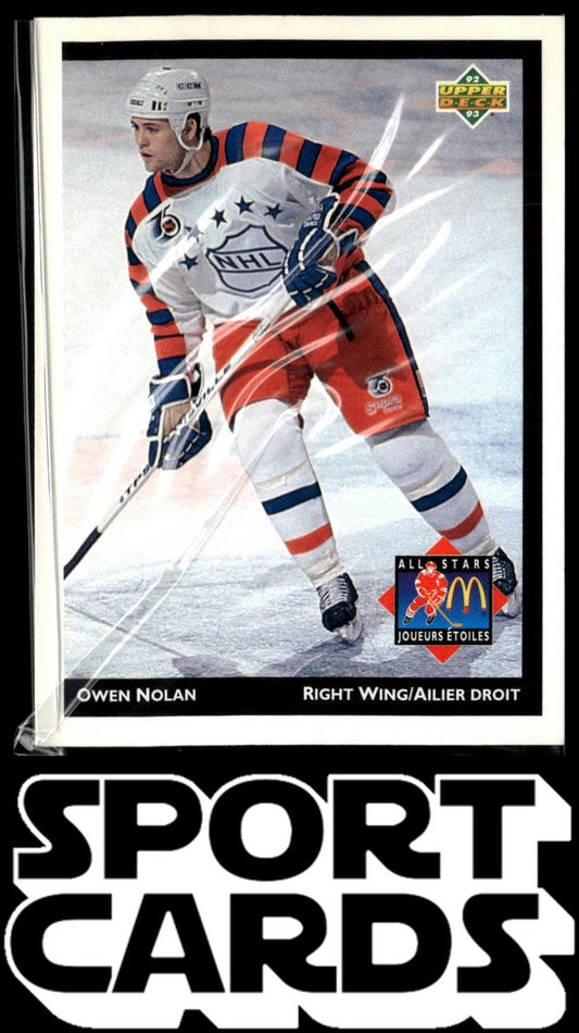 1992-93 Upper Deck McDonald's All-Stars #McD-24 Owen Nolan SportCards.com