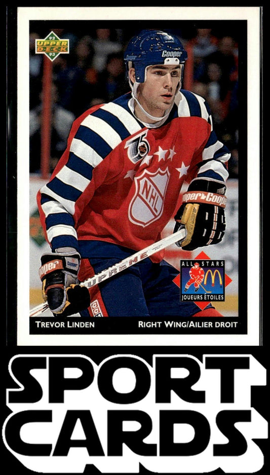 1992-93 Upper Deck McDonald's All-Stars #McD-09 Trevor Linden SportCards.com
