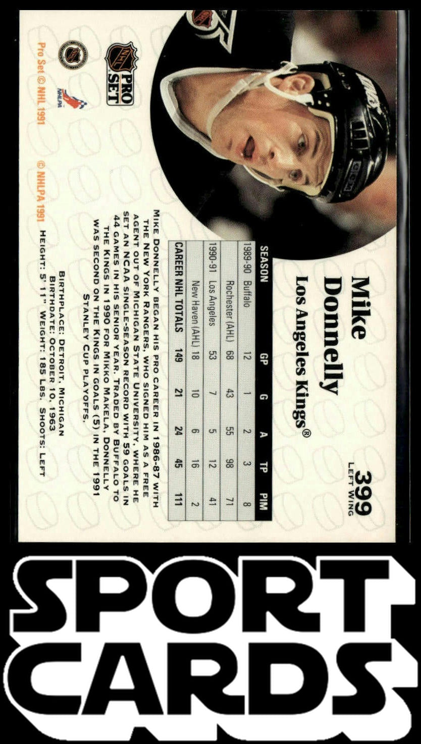 1991-92 Pro Set #399 Mike Donnelly SportCards.com