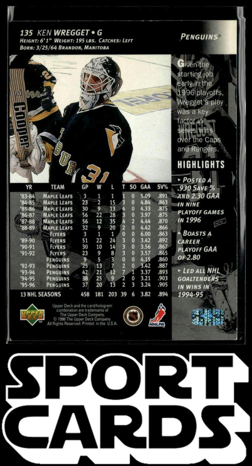 1996-97 Upper Deck #135 Ken Wregget SportCards.com