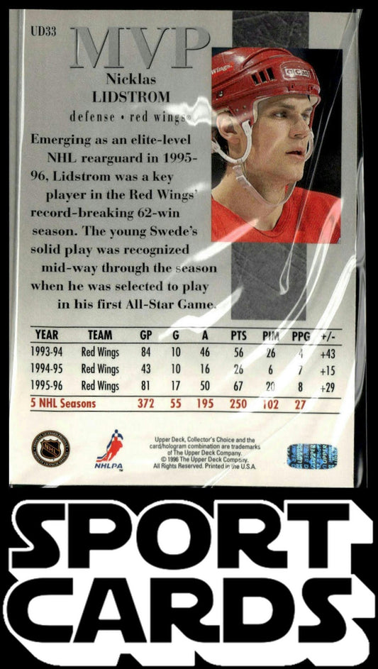 1996-97 Collector's Choice #UD33 Nicklas Lidstrom Upper Deck MVP SportCards.com