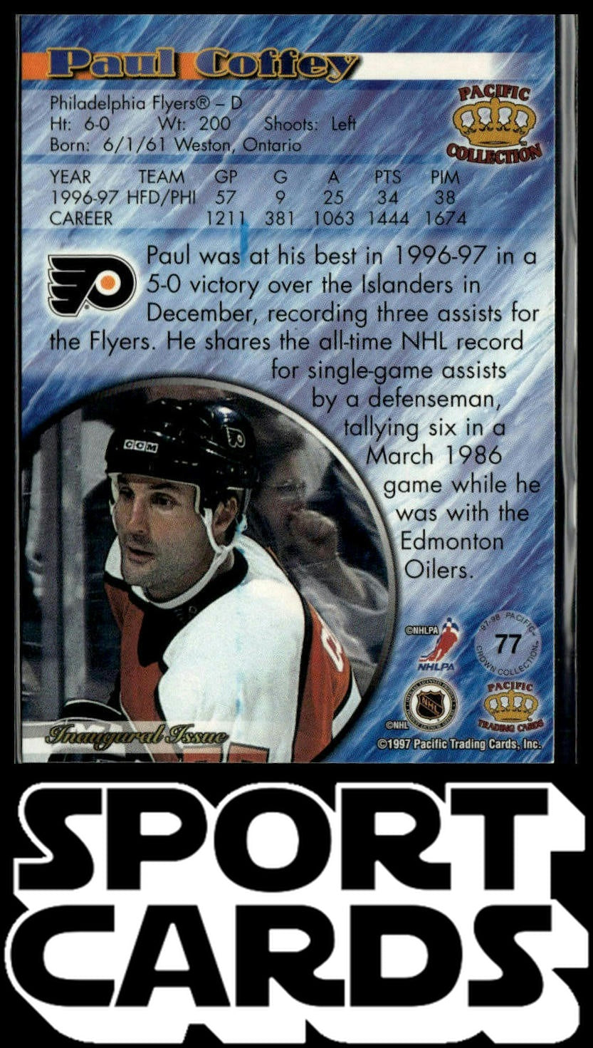 1997-98 Pacific Crown Collection #77 Paul Coffey SportCards.com